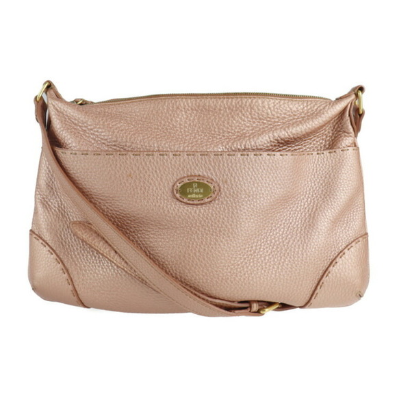 FENDI Pink Leather Shoulder Bag - Picture 1 of 9